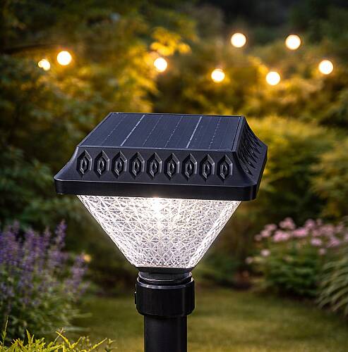 60 lık Direkler için 30 Watt Solar Güneş Enerjili Direk Üstü Bahçe Aydınlatma - 1