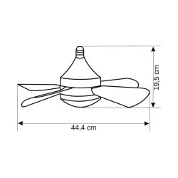 82W Fanlı Kumandalı Led Ampul Vantilatör - 5