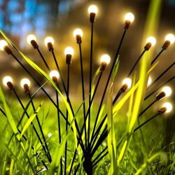 Güneş Enerjili Solar Dekoratif Ateş Böceği Topları 2 Adet
