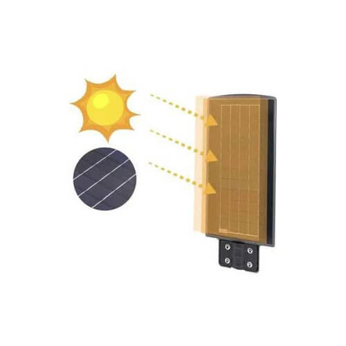 Solar Güneş Enerjili 200W Sokak Armatür 6400K Beyaz Işık - 2