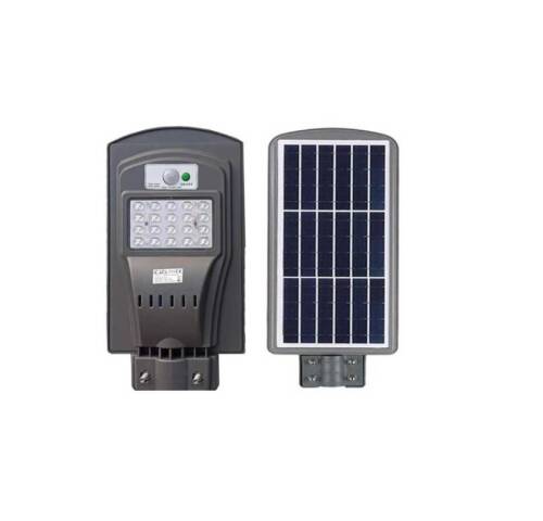Solar Güneş Enerjili 60W Sokak Armatür 6400K Beyaz Işık - 1